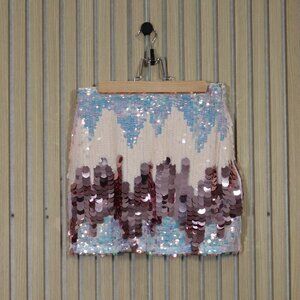 Adelyn Rae Bayley Paillette Mini Skirt